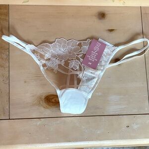 H&M Floral Lace White Panty